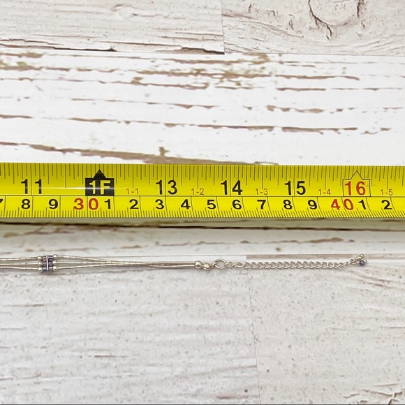 Liquid Silver 3-Strand Choker Necklace - Picture 6 of 8